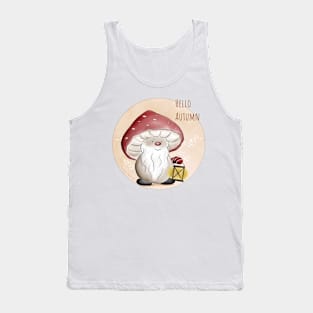 Mushroom Collection, a cute autumn mushroom Tank Top